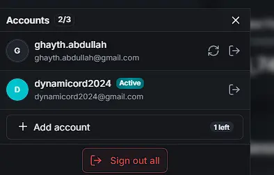 Switch Between Up to Three Accounts Without Re-auth